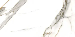 Carrara White (120×60) Blizgus, Poliruotas